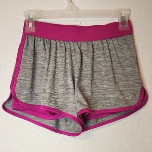 Alive Qwick-Dry Lined Running Shorts‎ Gray and Pink, Size XS